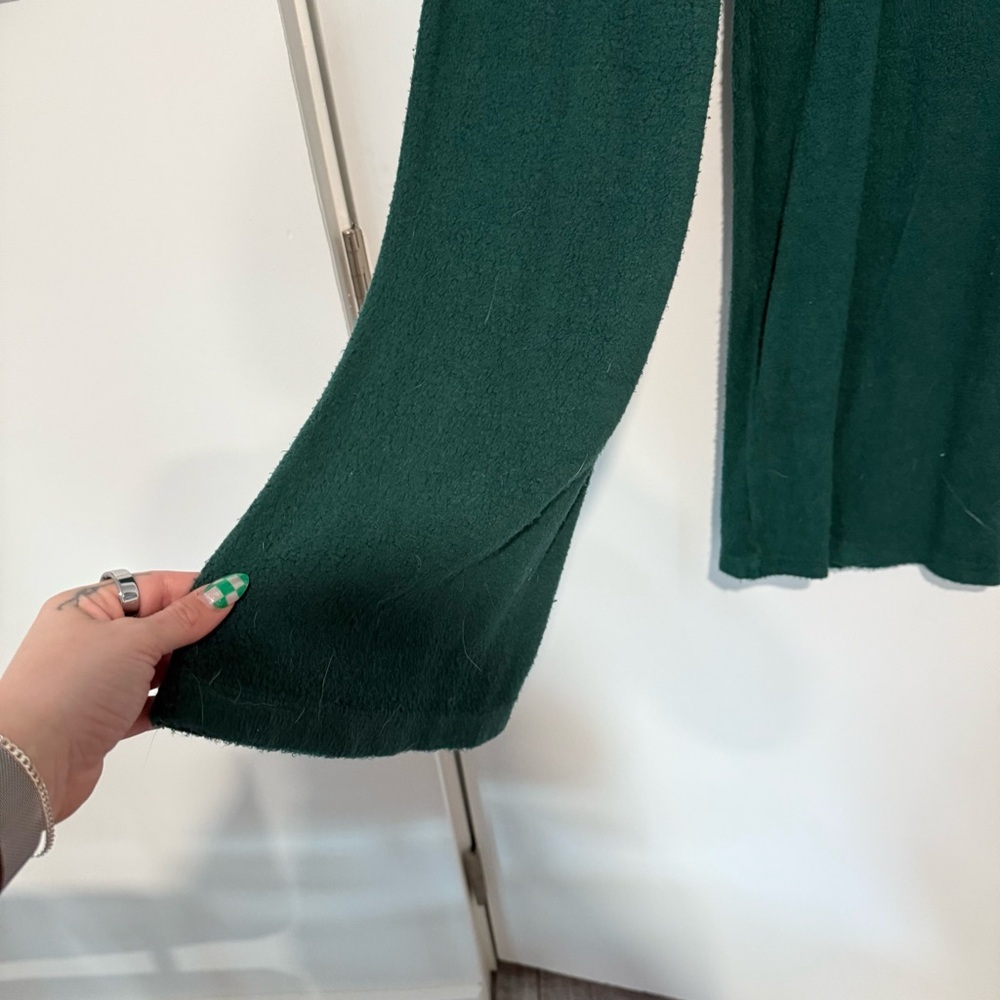 Stateside Sherpa Wide Leg Trouser in Rainforest - Picture 4 of 6